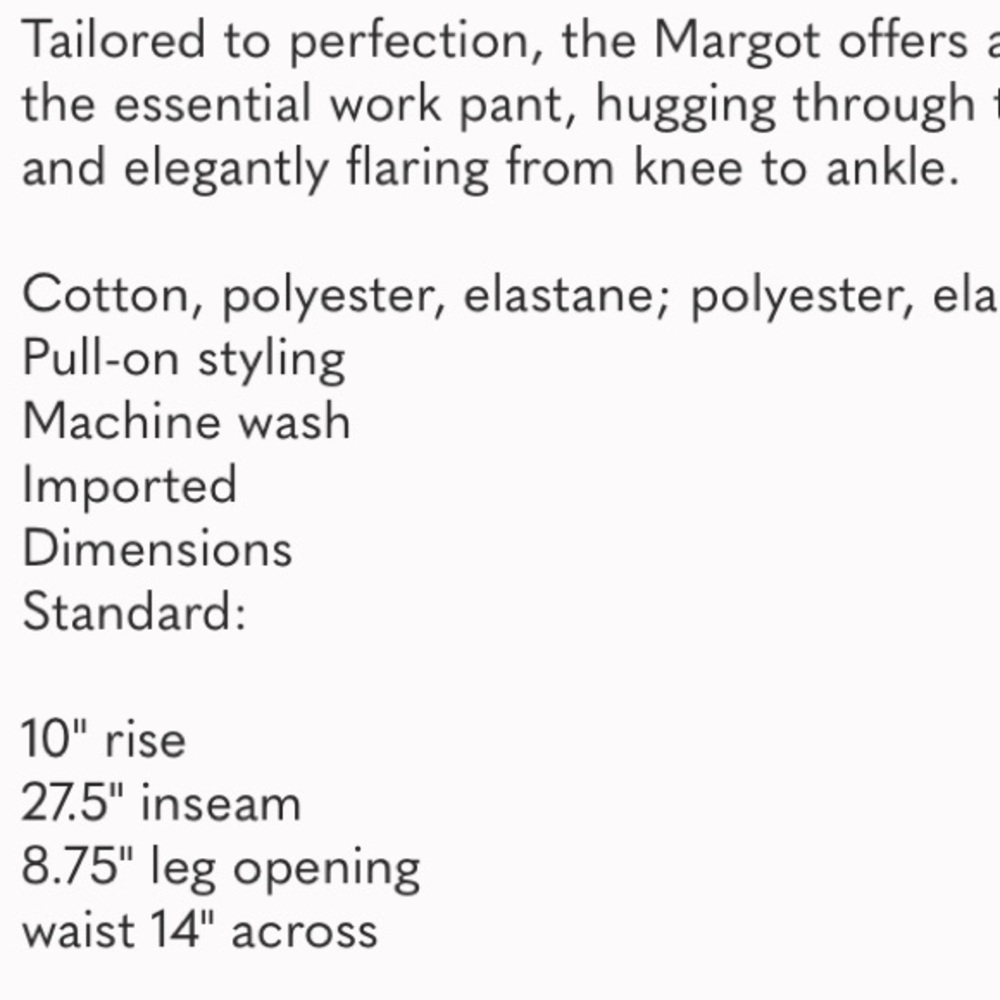 - Anthropologie The Margot Kick-Flare Cropped Pants XS Black Floral - Picture 4 of 5